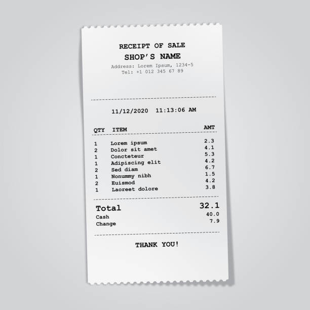dummy receipt